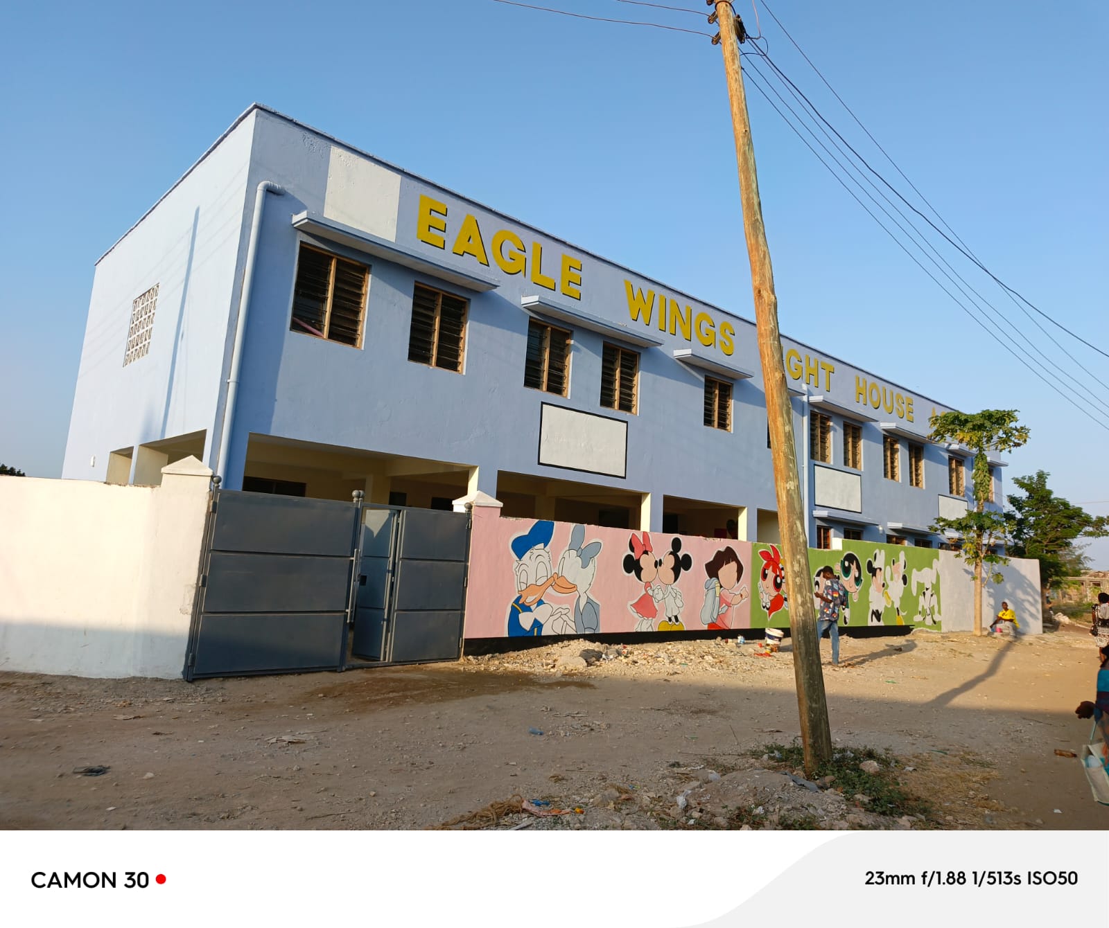 Eagle Wings Lighthouse Academy after — the new main building during the day